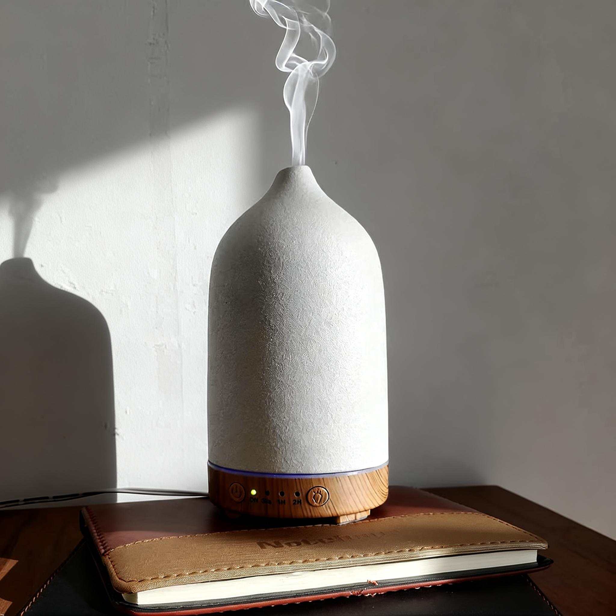 Home Fragrance System - 100ml Ceramic Essential Oil Diffuser for