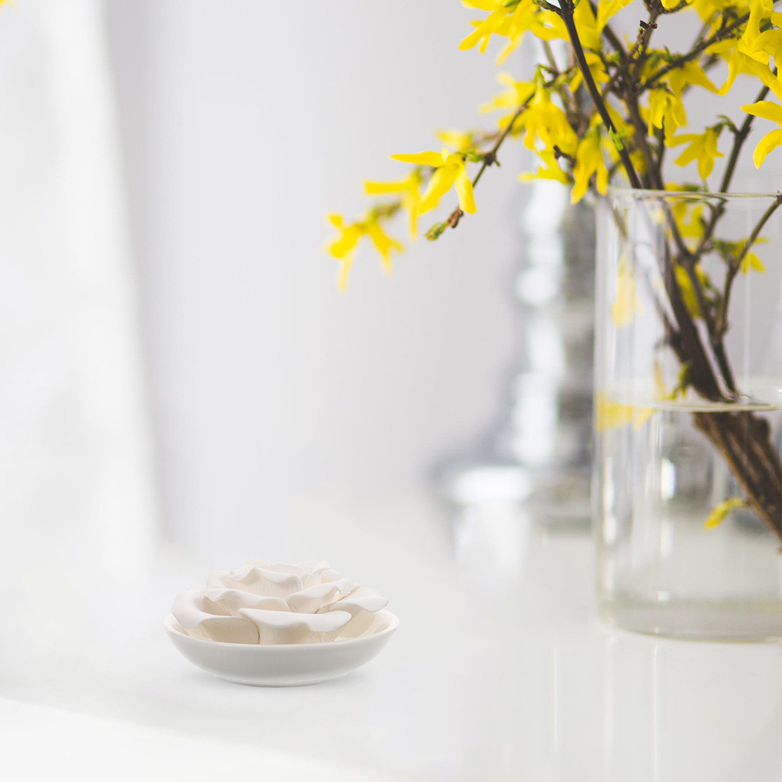 Home Fragrance Perfume - Portable Essential Oil Stone Diffuser Flower