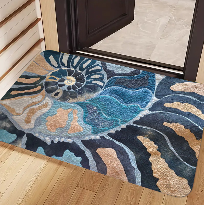 Home Fragrance Ocean Breeze - Nautical Ammonite Fossil Ocean Wave Non-slip