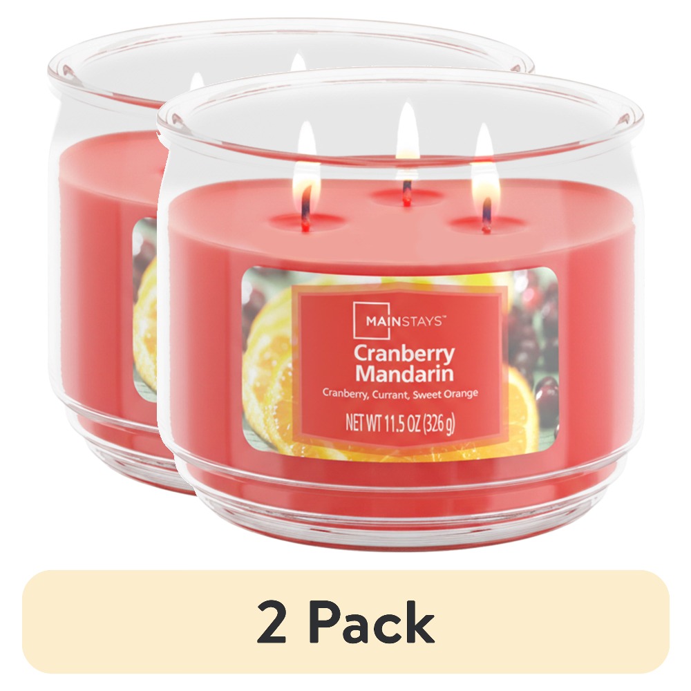 Fragrance In Home - 2 Pack Scented Glass Jar Candles