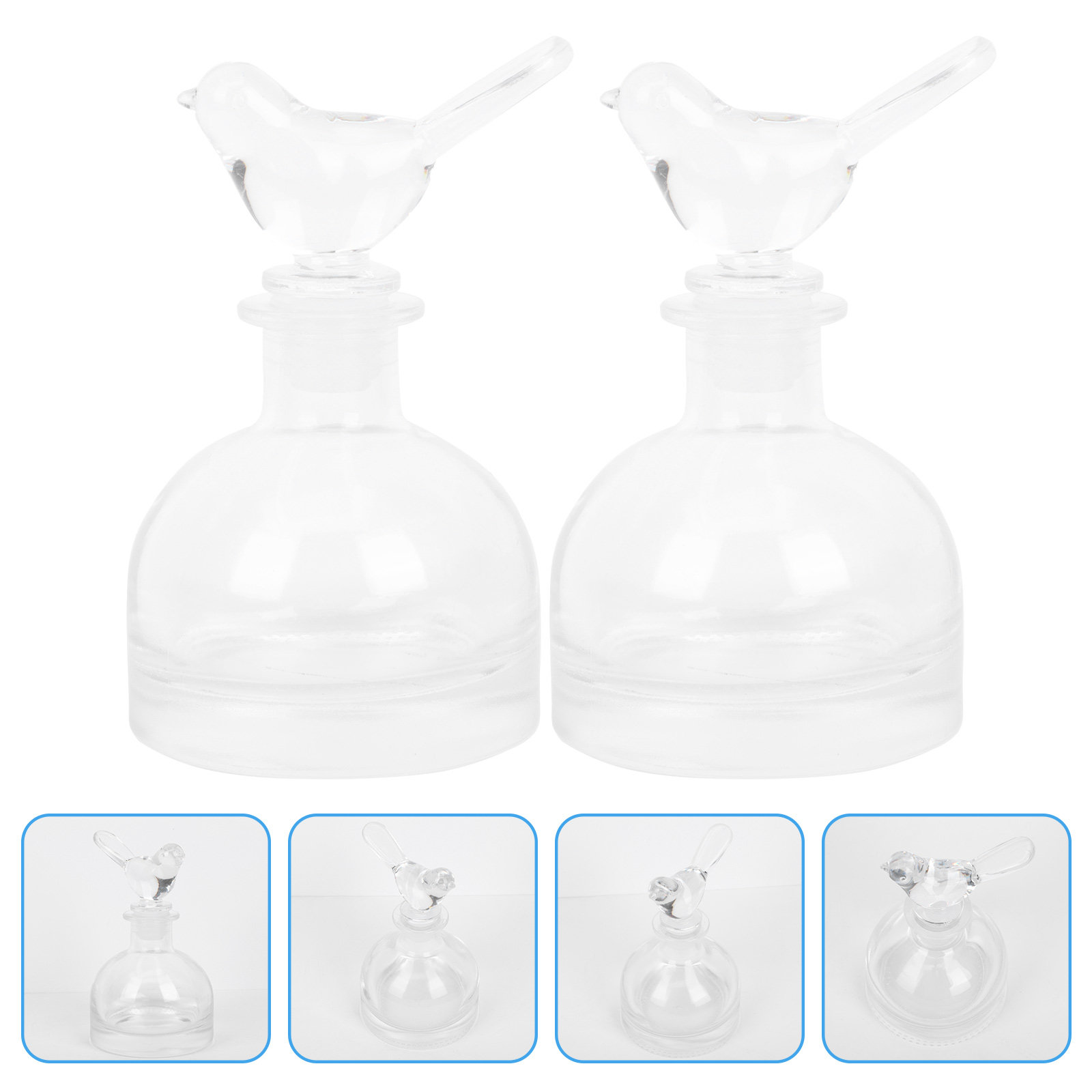 2Pcs Glass Perfume Bottles Pre - đánh giá và giá Home Fragrance Perfume