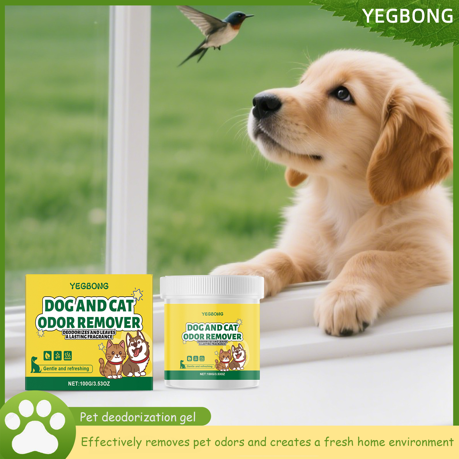 Yegbong Pet Odor Remover Gel H - đánh giá và giá Gel Air Freshener