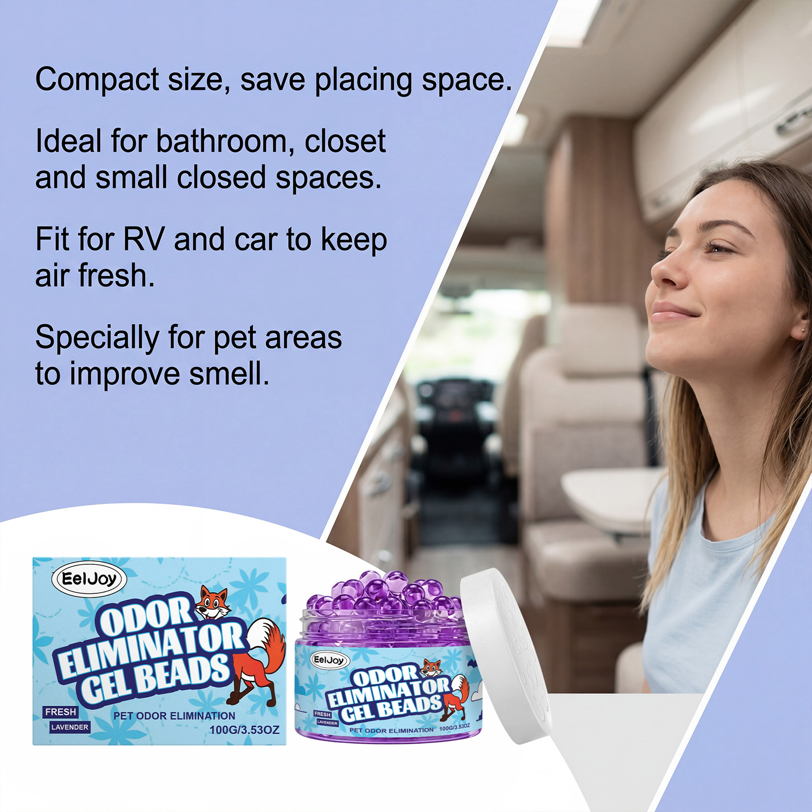 Pet Odor Eliminator Gel Beads  - đánh giá và giá Gel Air Freshener