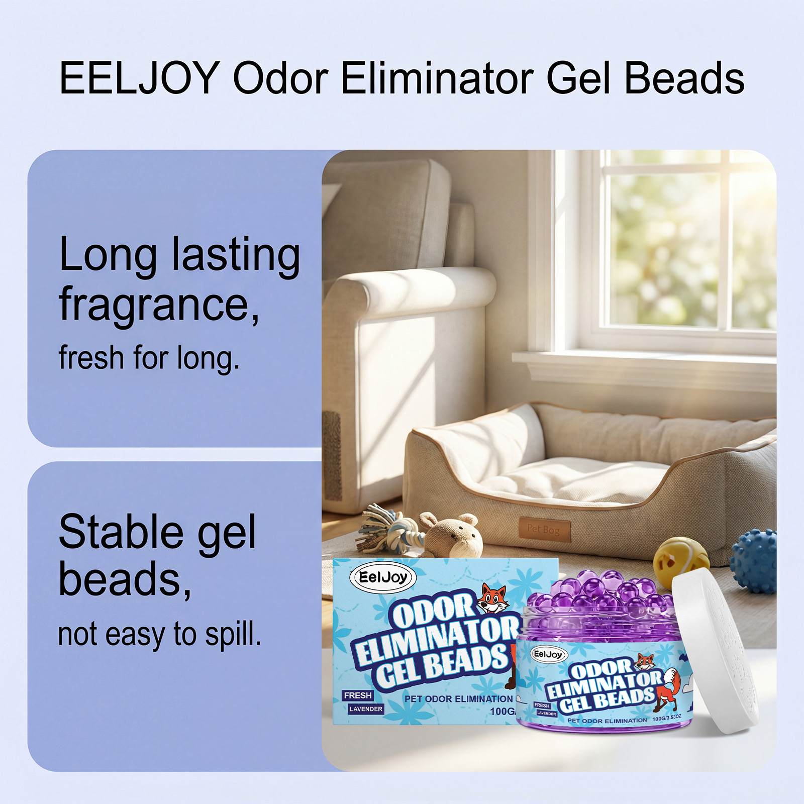 Pet Odor Eliminator Gel Beads  - đánh giá và giá Gel Air Freshener
