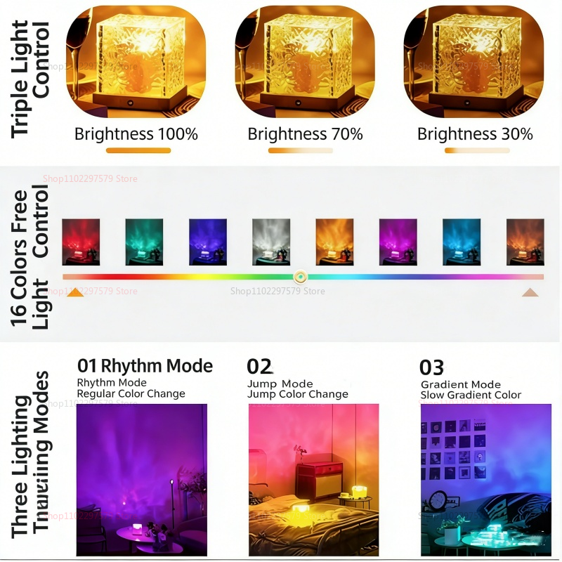 New 16 Colors Night Light Remo - đánh giá và giá Home Fragrance Ocean Breeze