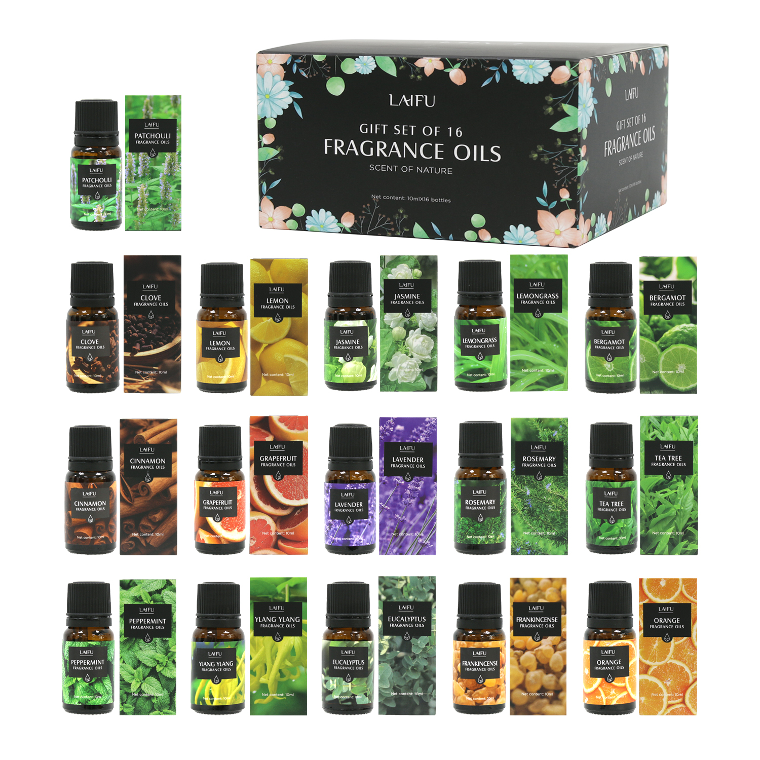 16x10ml Essential Oils Set for - đánh giá và giá Home Fragrance Brand