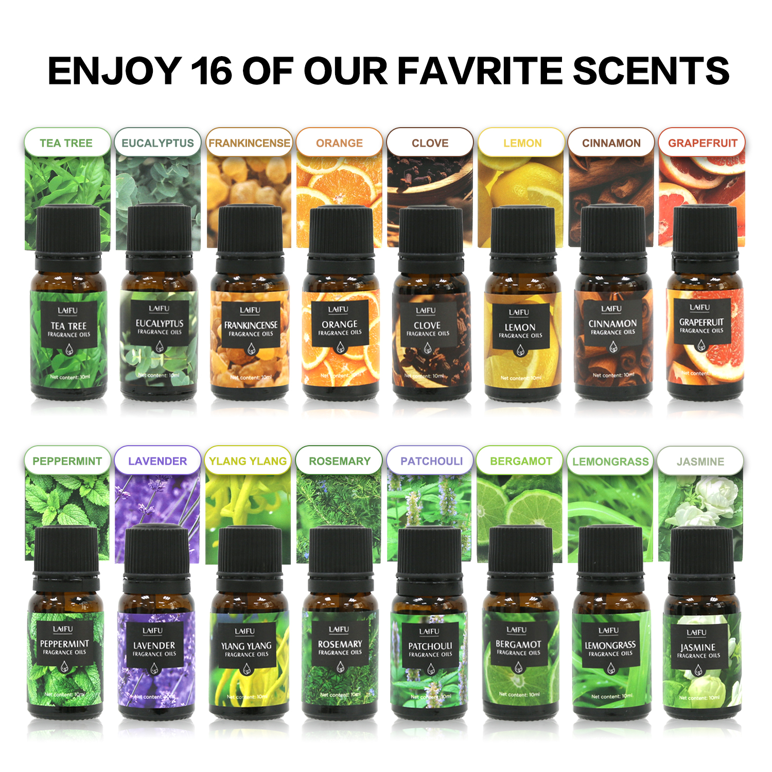 16x10ml Essential Oils Set for - đánh giá và giá Home Fragrance Brand