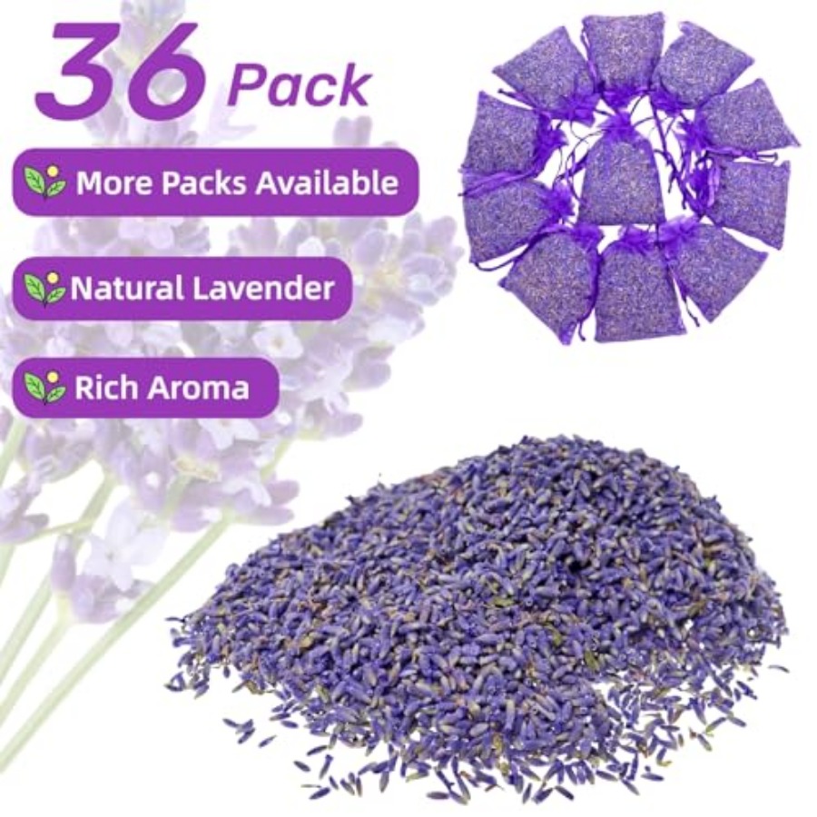 36 Pack Lavender Sachet Bags - - đánh giá và giá Home Fragrance French