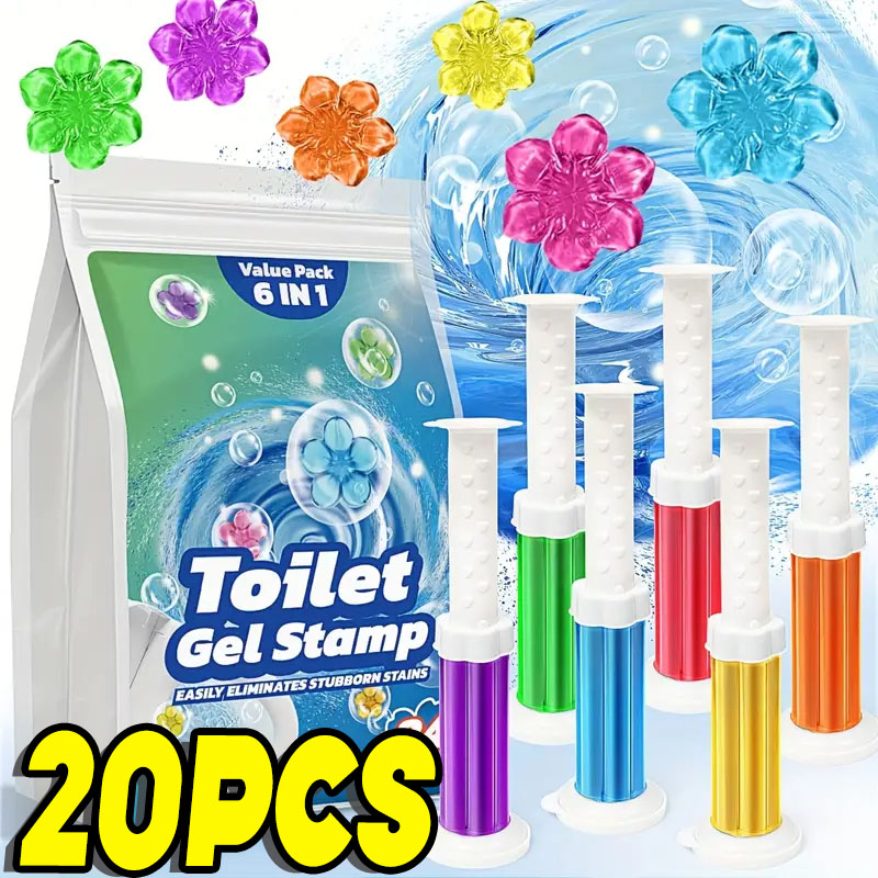 1/20pcs Flower Toilet Cleaner  - đánh giá và giá Gel Air Freshener