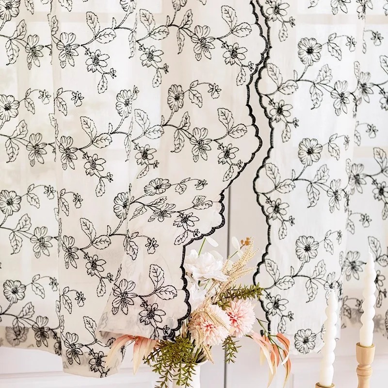 French Retro Lace Gauze Curtai - đánh giá và giá Home Fragrance French