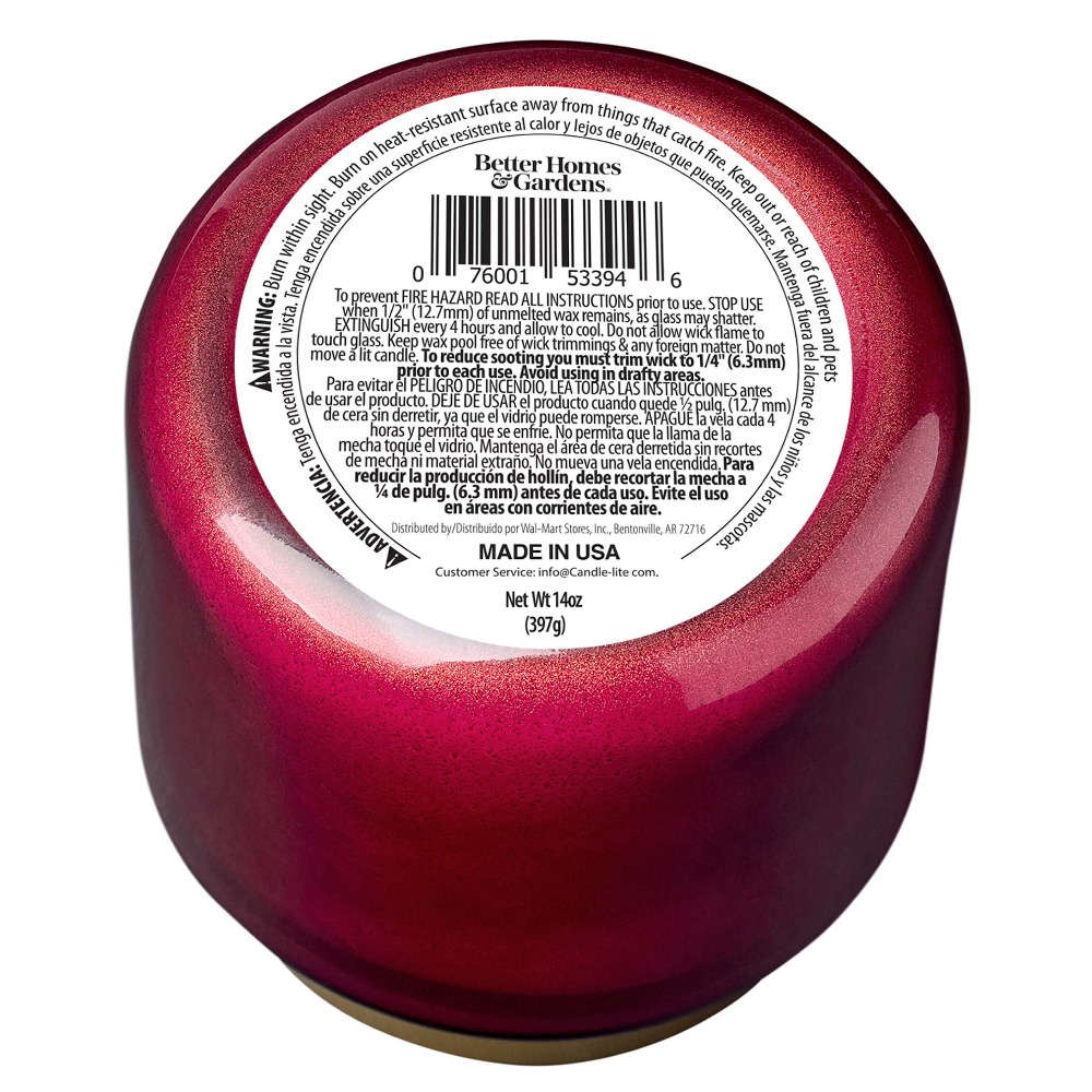 Red Glass Jar Candle with Gold - đánh giá và giá Fragrance In Home